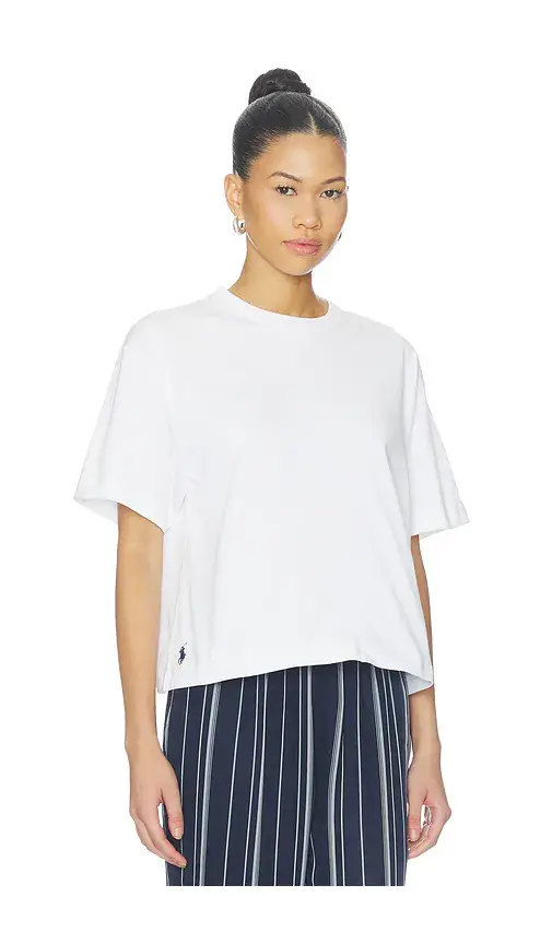 Polo Ralph Lauren Cropped Short Sleeve T-shirt | Thumbnail 2 Polo Ralph Lauren Cropped Short Sleeve T-shirt | Thumbnail 2