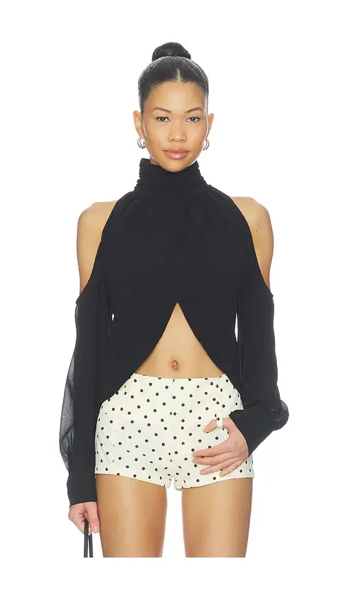 MORE TO COME Chiara Cold Shoulder Top | Image 1 MORE TO COME Chiara Cold Shoulder Top | Image 1