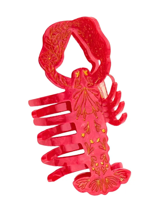 Solar Eclipse Hand-painted Lobster Claw Hair Clip