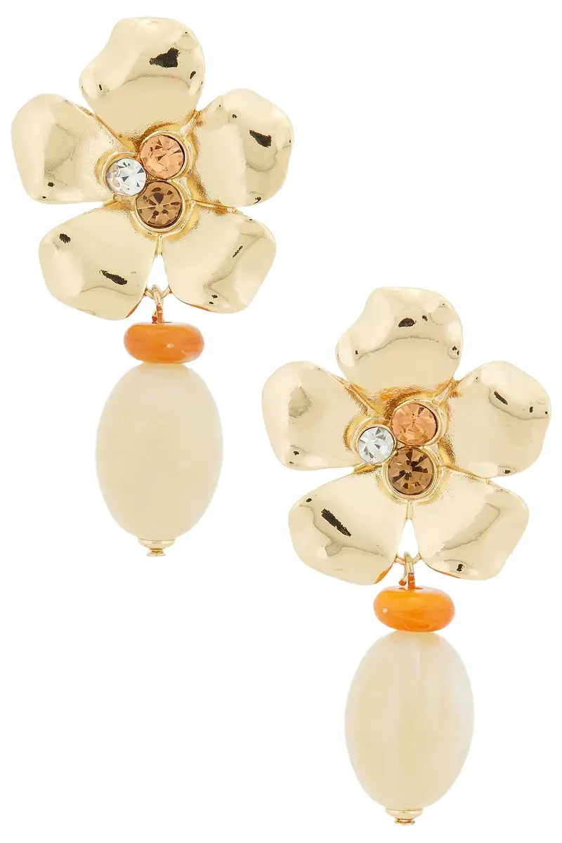 Floral Drop Earrings Floral Drop Earrings
