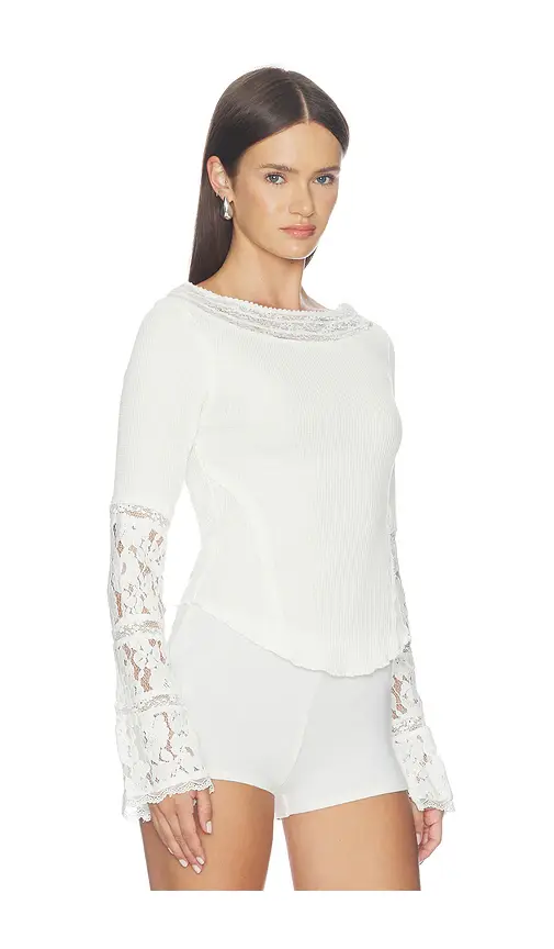 Free People Amber Lace Cuff Top | Thumbnail 2 Free People Amber Lace Cuff Top | Thumbnail 2