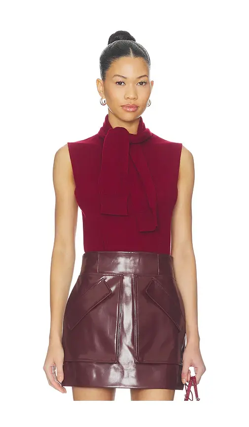 AKNVAS Giorgia Cashmere Wool Blend Sleeveless Tie Knit Top | Image 1 AKNVAS Giorgia Cashmere Wool Blend Sleeveless Tie Knit Top | Image 1