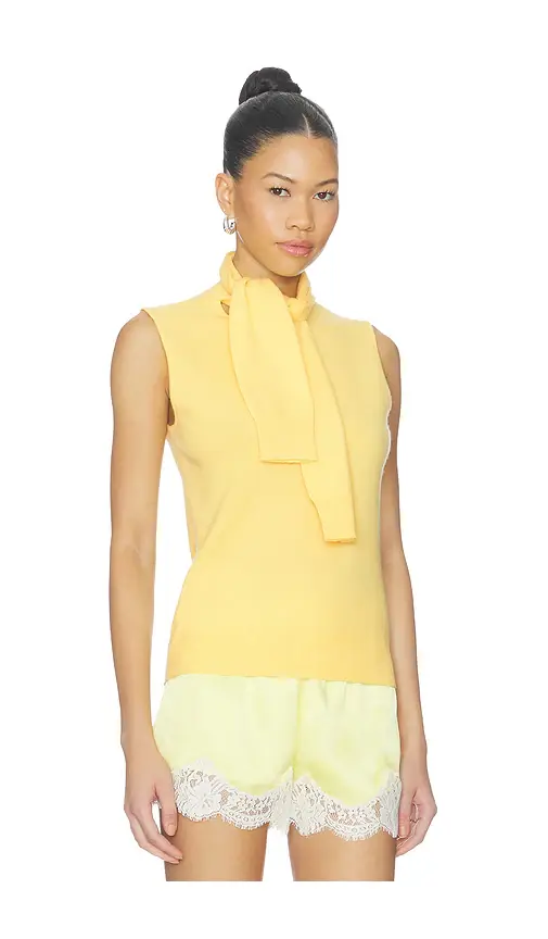 Aknvas Giorgia Cashmere Wool Blend Sleeveless Tie Knit Top | Thumbnail 2 Aknvas Giorgia Cashmere Wool Blend Sleeveless Tie Knit Top | Thumbnail 2