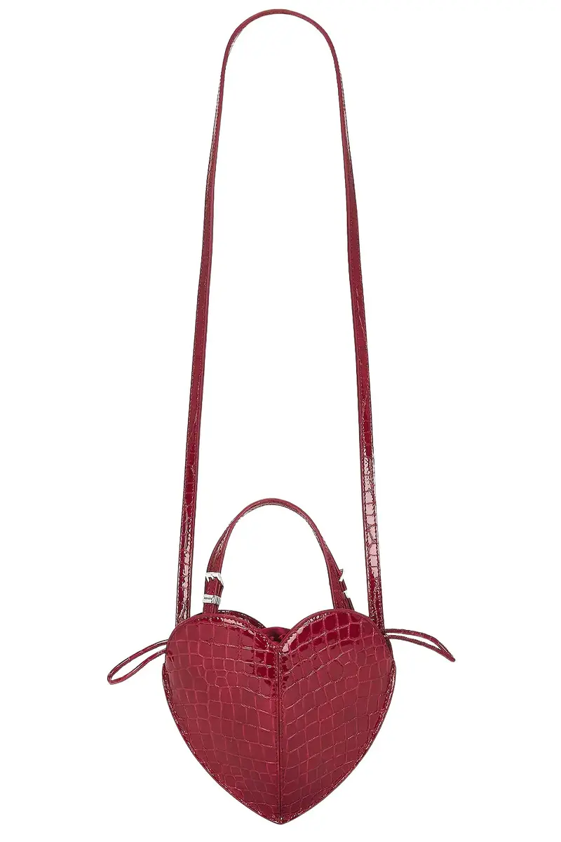 ROTATE Patent Croco Heart Bag