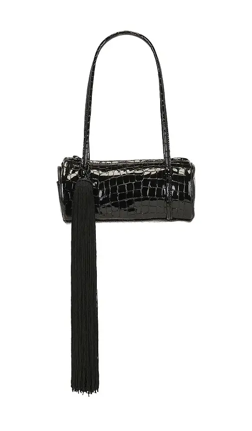 ROTATE Croco Barrel Bag