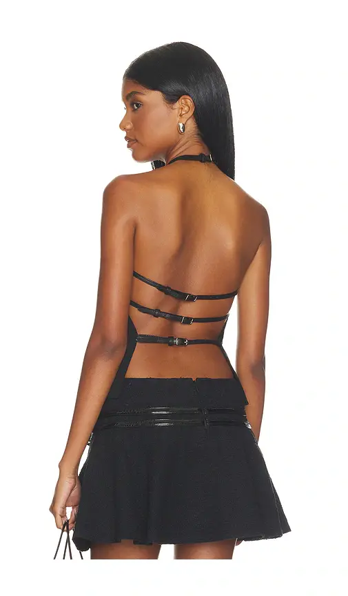 Mimchik Triple Belt Halter Top | Image 1 Mimchik Triple Belt Halter Top | Image 1