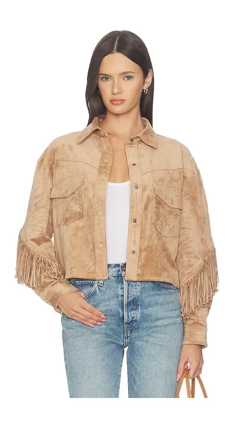 BLANKNYC Cropped Fringe Jacket | Thumbnail 2 BLANKNYC Cropped Fringe Jacket | Thumbnail 2