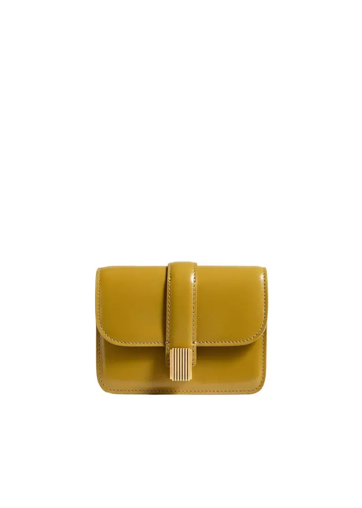 Khaite Blake Nano Bag In Golden Olive | Image 1 Khaite Blake Nano Bag In Golden Olive | Image 1