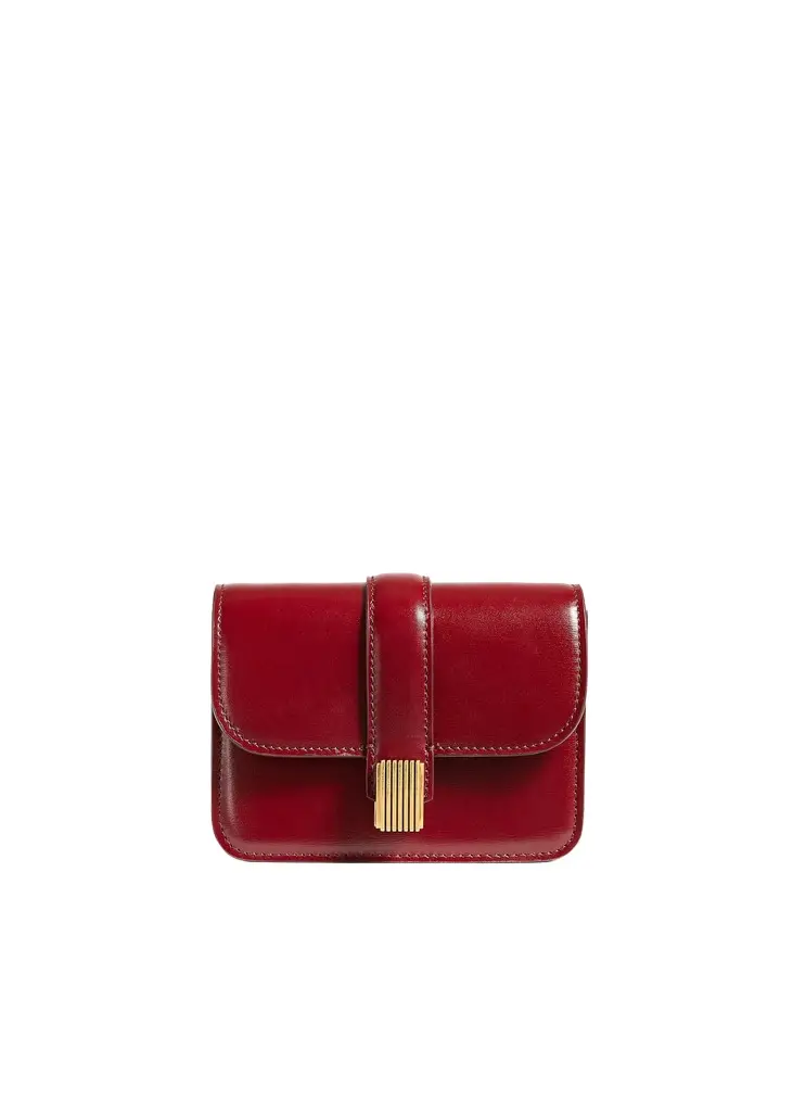 Khaite Blake Nano Bag In Oxblood | Image 1 Khaite Blake Nano Bag In Oxblood | Image 1