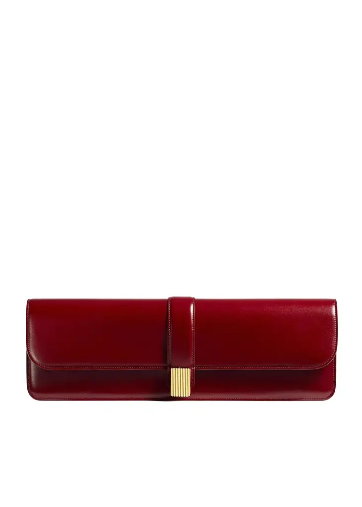 Khaite Blake Long Clutch In Oxblood | Image 1 Khaite Blake Long Clutch In Oxblood | Image 1