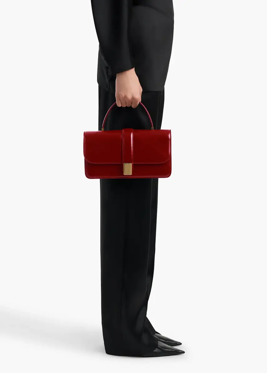 Khaite Blake Top Handle Bag In Oxblood | Thumbnail 6 Khaite Blake Top Handle Bag In Oxblood | Thumbnail 6