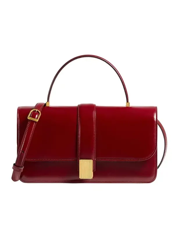 Blake Top Handle Bag In Oxblood Blake Top Handle Bag In Oxblood