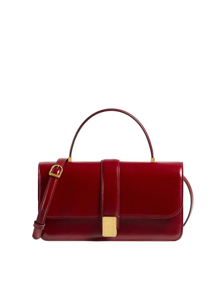 Khaite Blake Top Handle Bag In Oxblood | Image 1 Khaite Blake Top Handle Bag In Oxblood | Image 1