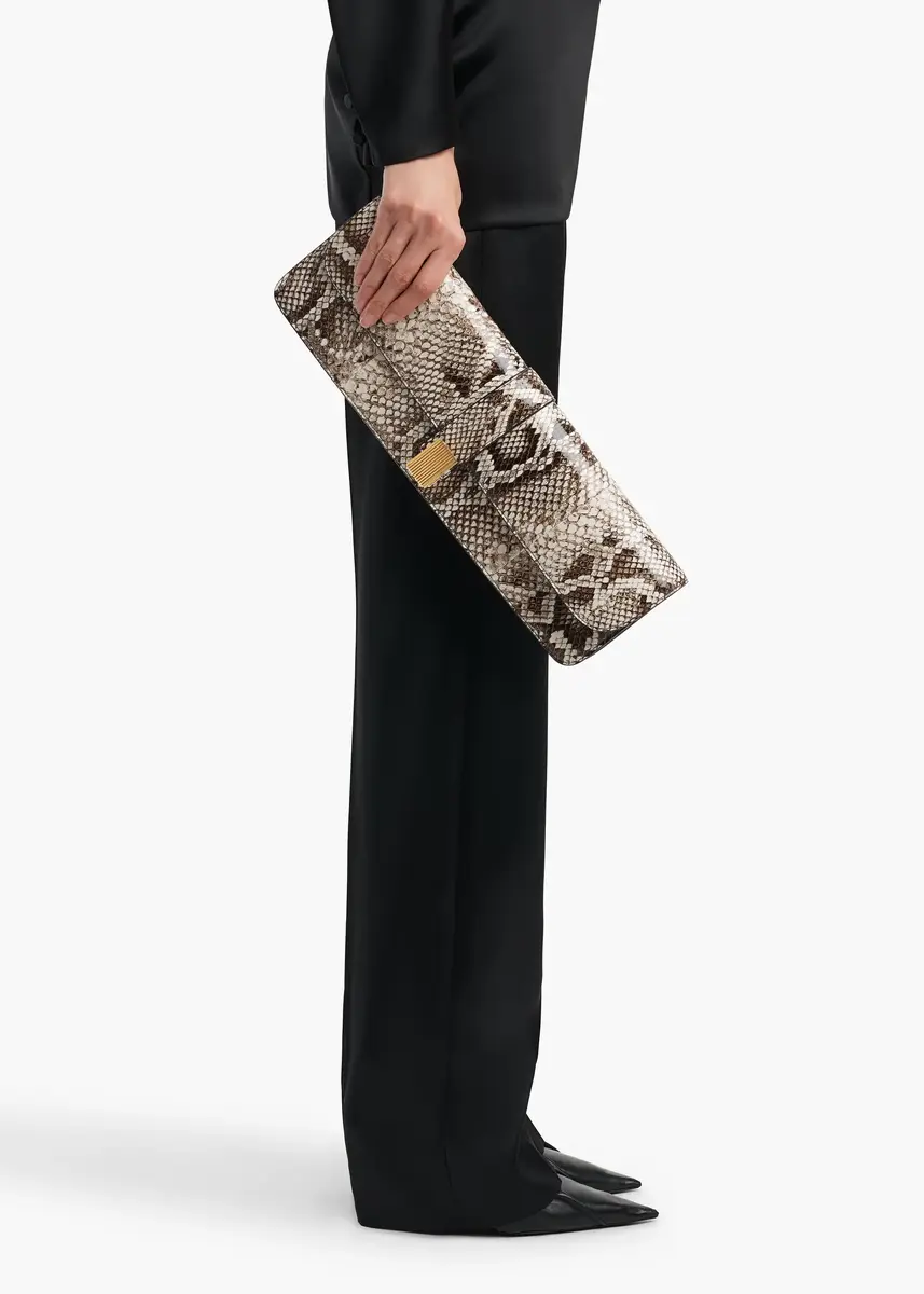 Khaite Blake Long Clutch In Natural Python | Thumbnail 5 Khaite Blake Long Clutch In Natural Python | Thumbnail 5