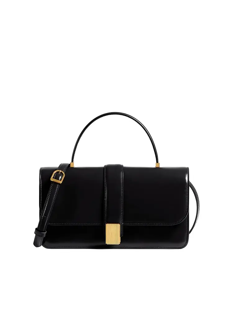 Khaite Blake Top Handle Bag In Black | Image 1 Khaite Blake Top Handle Bag In Black | Image 1