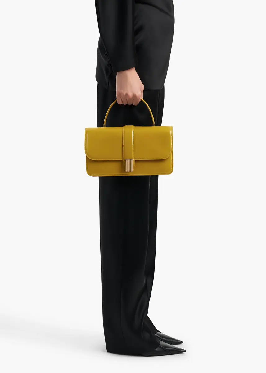 Khaite Blake Top Handle Bag In Golden Olive | Thumbnail 6 Khaite Blake Top Handle Bag In Golden Olive | Thumbnail 6