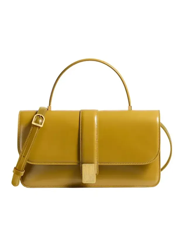 Blake Top Handle Bag In Golden Olive Blake Top Handle Bag In Golden Olive
