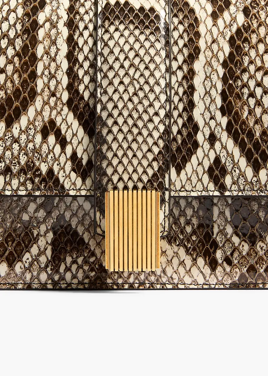 Khaite Blake Top Handle Bag In Natural Python | Thumbnail 4 Khaite Blake Top Handle Bag In Natural Python | Thumbnail 4