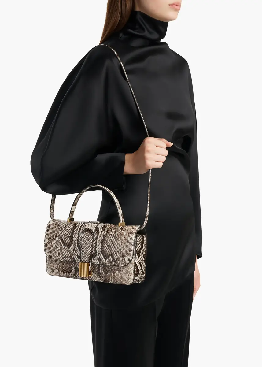 Khaite Blake Top Handle Bag In Natural Python | Thumbnail 5 Khaite Blake Top Handle Bag In Natural Python | Thumbnail 5