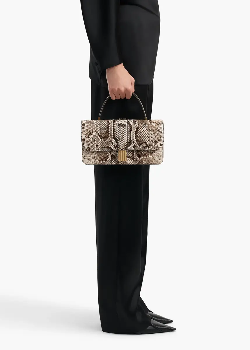 Khaite Blake Top Handle Bag In Natural Python | Thumbnail 6 Khaite Blake Top Handle Bag In Natural Python | Thumbnail 6