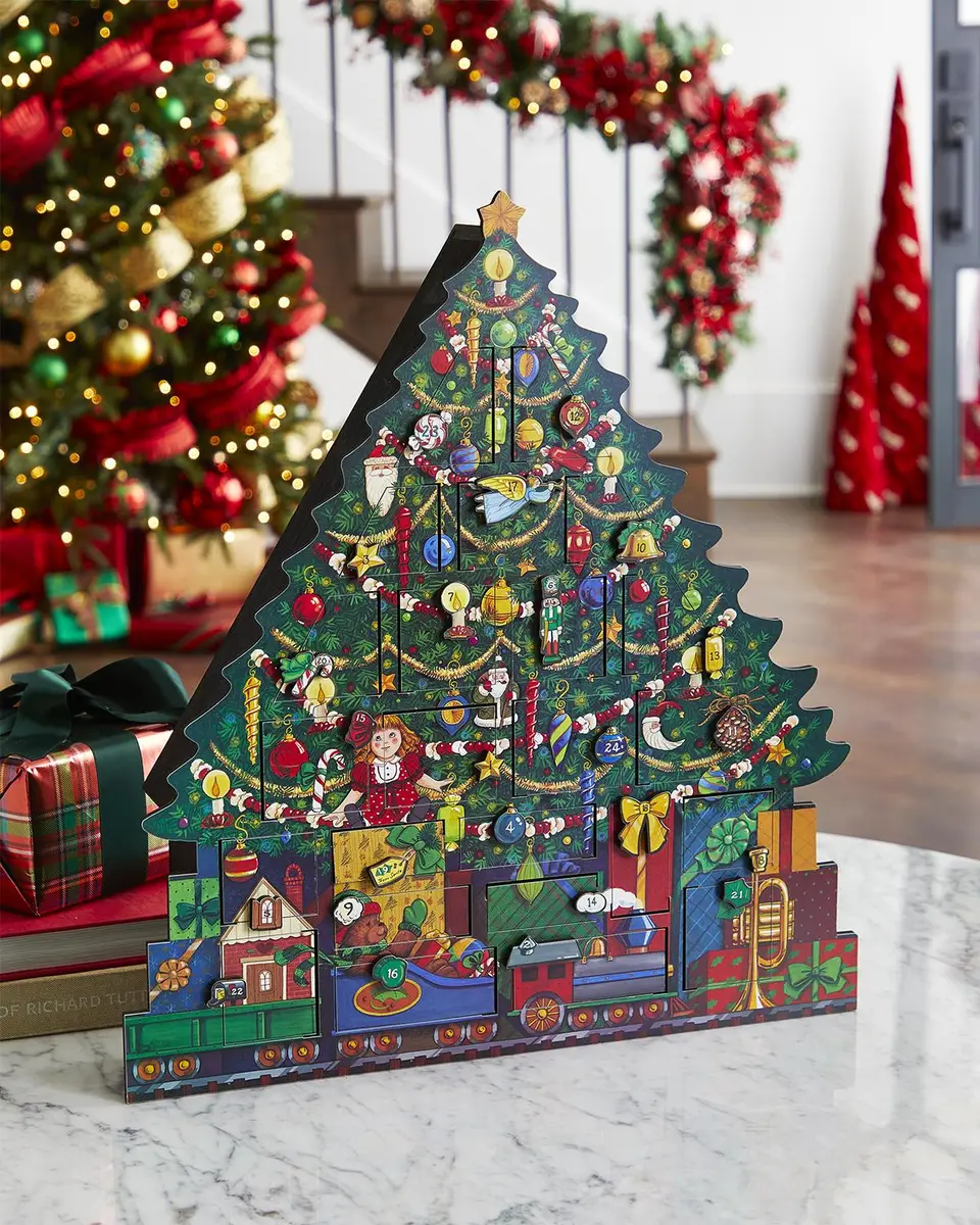 Byers ' Choice Christmas Tree Advent Calendar | Thumbnail 2 Byers ' Choice Christmas Tree Advent Calendar | Thumbnail 2