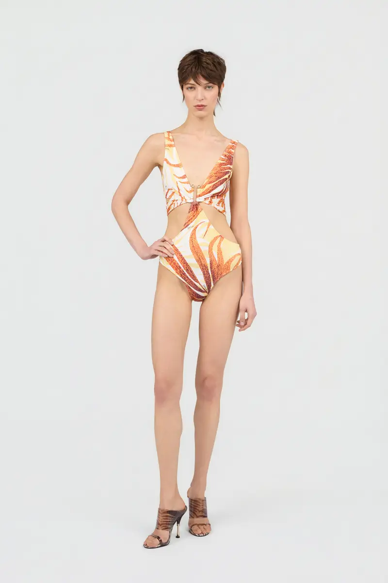 Roberto Cavalli Golden Palm One-Piece Swimsuit | Thumbnail 2 Roberto Cavalli Golden Palm One-Piece Swimsuit | Thumbnail 2