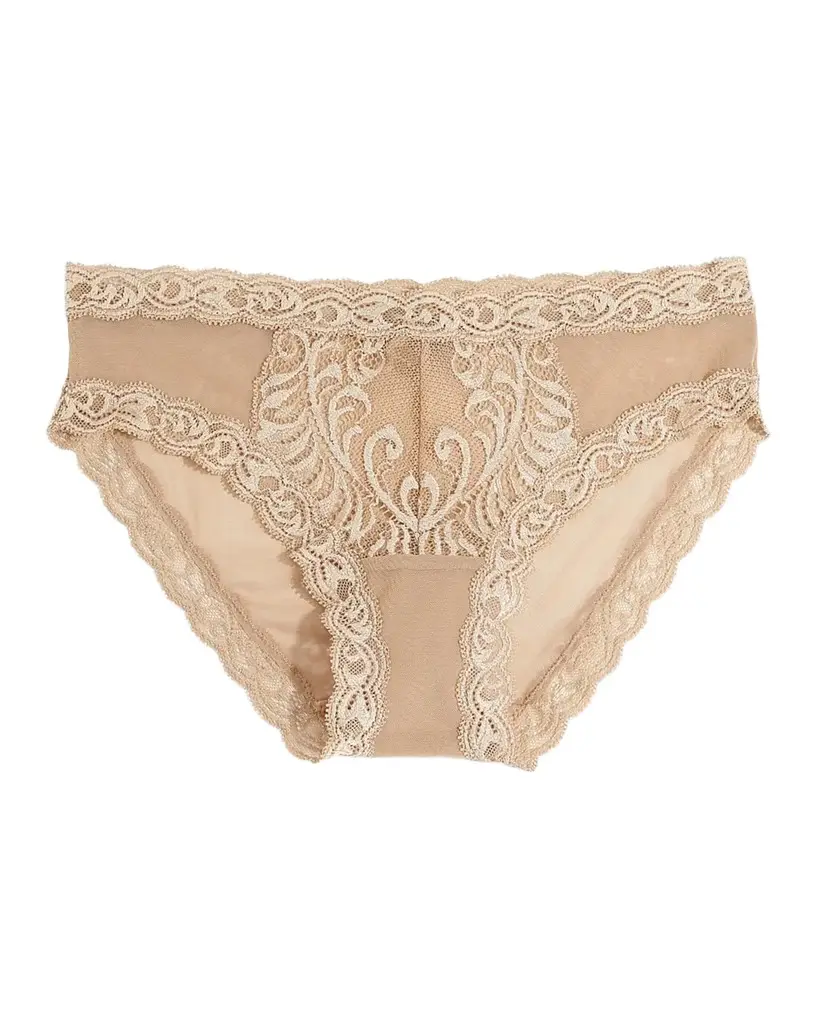 Natori Feathers Lace-Trim and Mesh Hipster Briefs | Image 1 Natori Feathers Lace-Trim and Mesh Hipster Briefs | Image 1