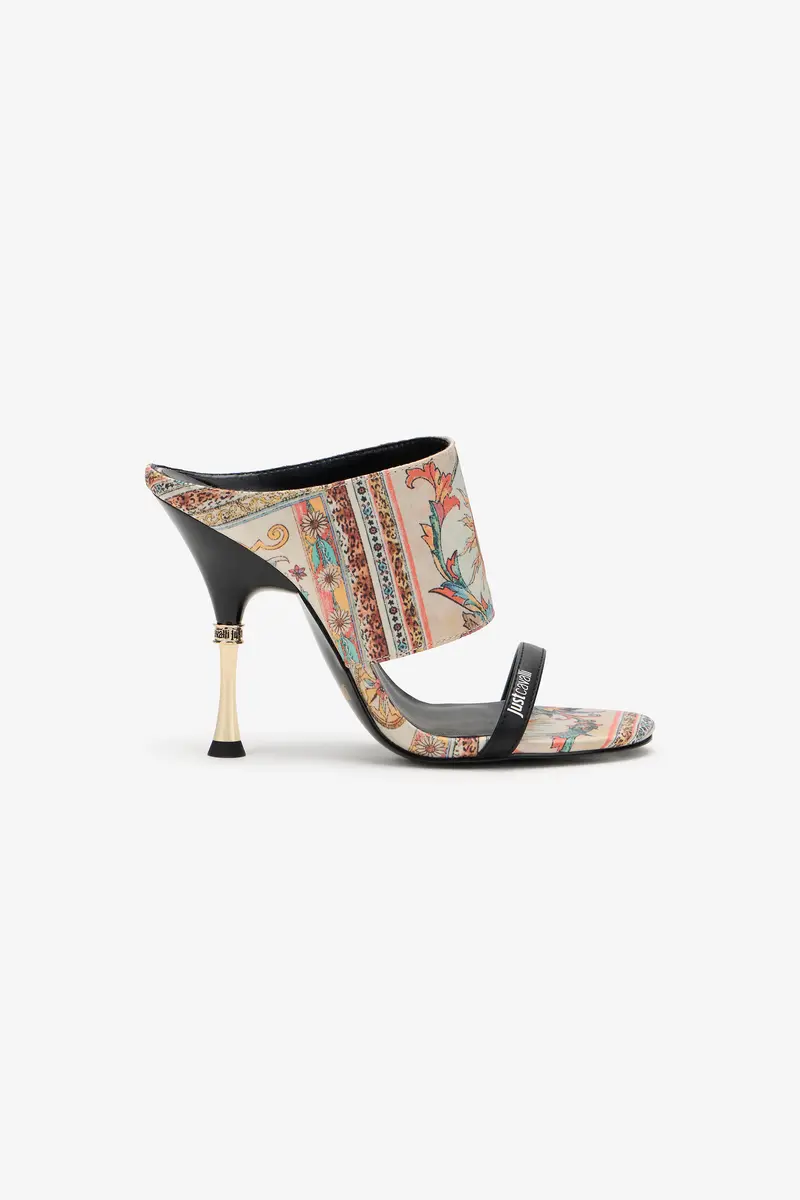 Roberto Cavalli Sandal with Persian Tarot Print | Thumbnail 2 Roberto Cavalli Sandal with Persian Tarot Print | Thumbnail 2