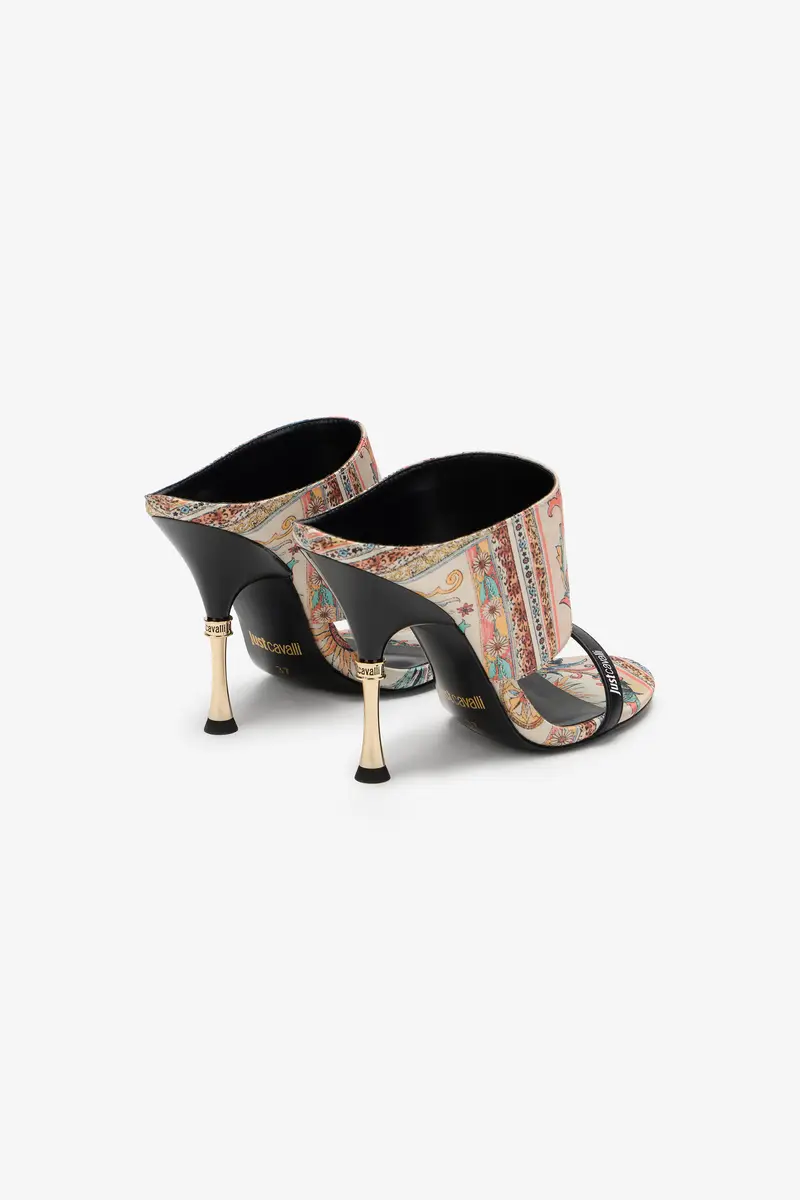 Roberto Cavalli Sandal with Persian Tarot Print | Thumbnail 3 Roberto Cavalli Sandal with Persian Tarot Print | Thumbnail 3