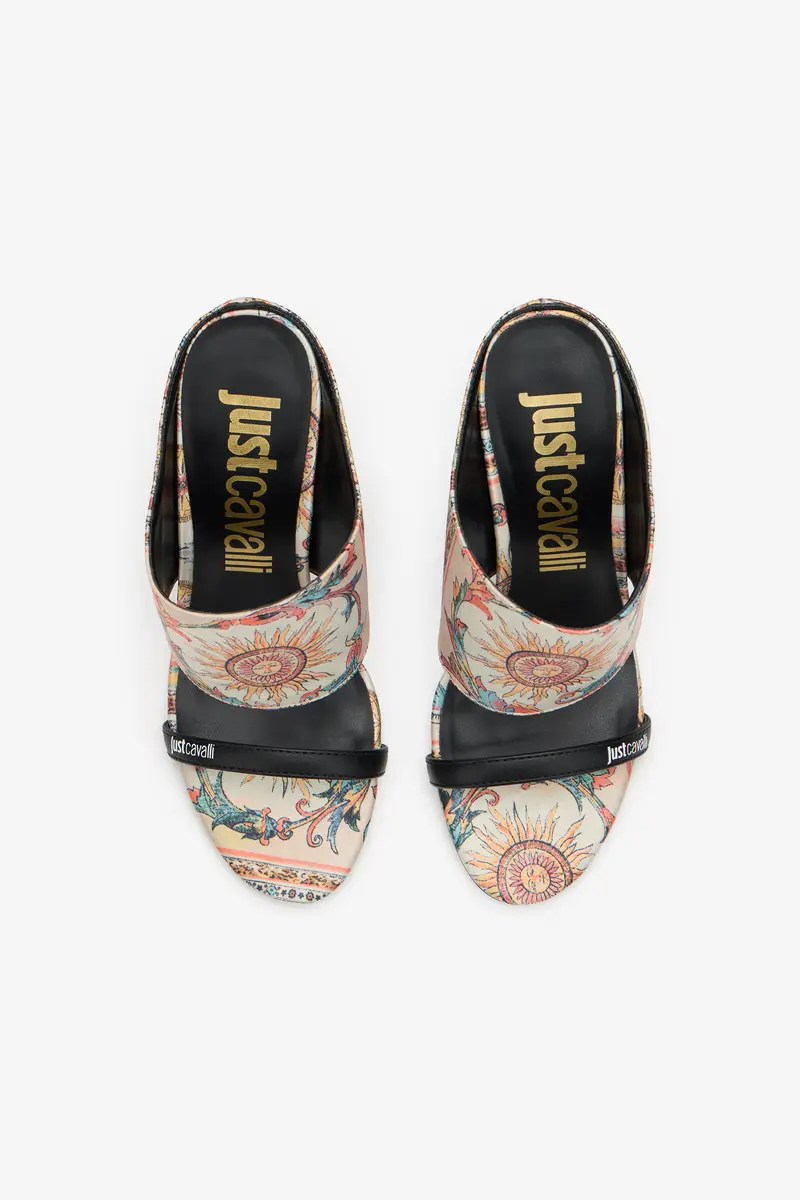 Roberto Cavalli Sandal with Persian Tarot Print | Thumbnail 4 Roberto Cavalli Sandal with Persian Tarot Print | Thumbnail 4