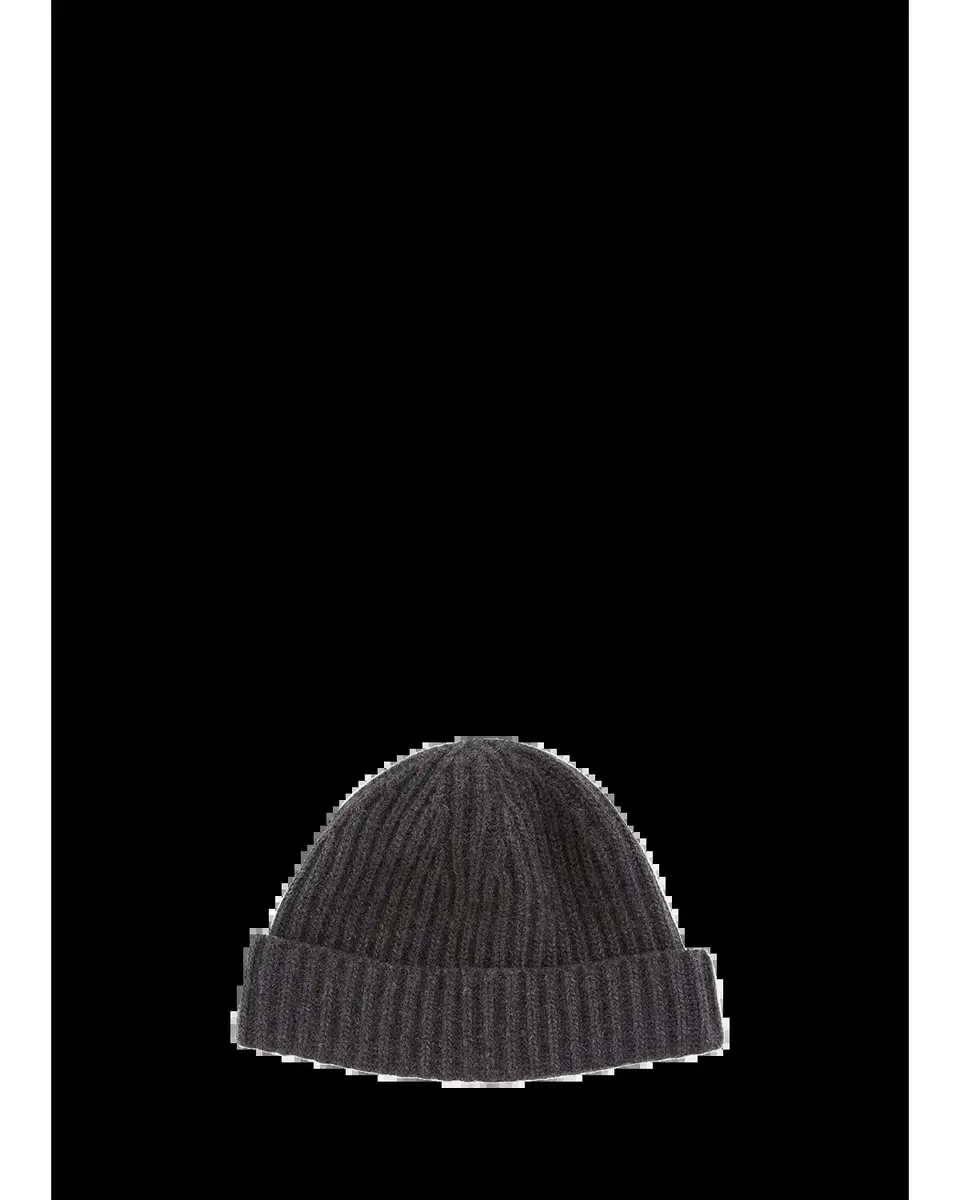 Bergdorf Goodman Men's Rib-Knit Cashmere Beanie Hat | Thumbnail 2 Bergdorf Goodman Men's Rib-Knit Cashmere Beanie Hat | Thumbnail 2
