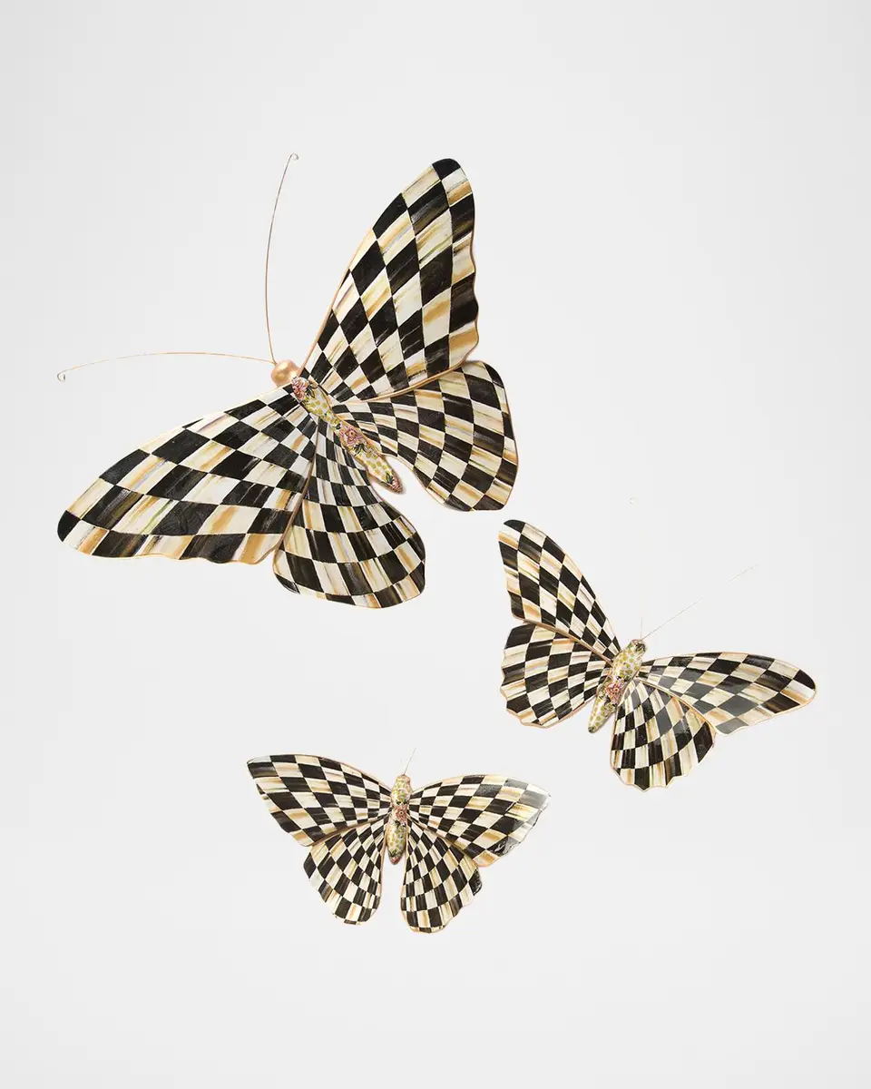 MacKenzie-Childs Courtly Check Butterfly Wall Decor | Thumbnail 2