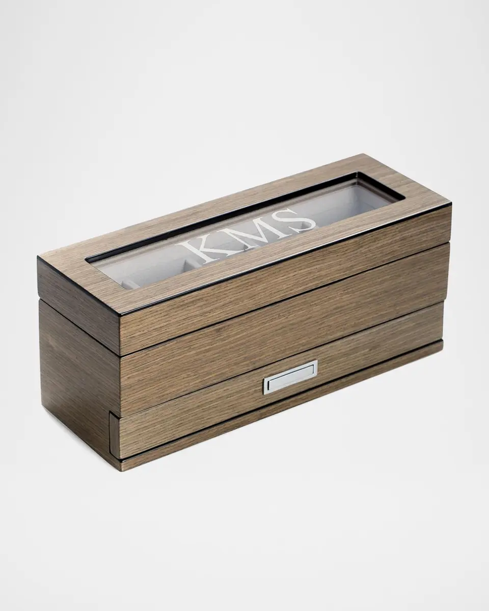 Bey-Berk Men's Personalized Wooden Watch %26 Accessory Storage Case | Thumbnail 2 Bey-Berk Men's Personalized Wooden Watch %26 Accessory Storage Case | Thumbnail 2