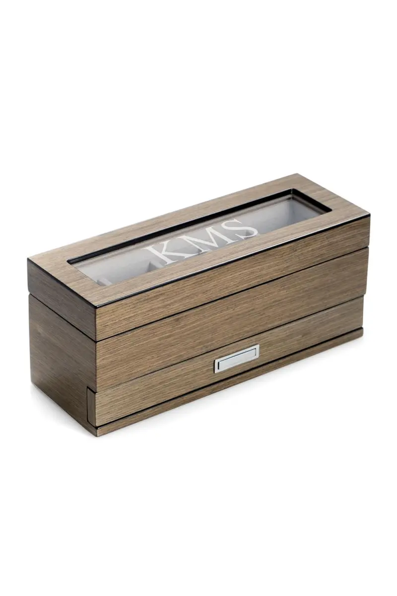 Bey-Berk Men's Personalized Wooden Watch %26 Accessory Storage Case | Thumbnail 3 Bey-Berk Men's Personalized Wooden Watch %26 Accessory Storage Case | Thumbnail 3