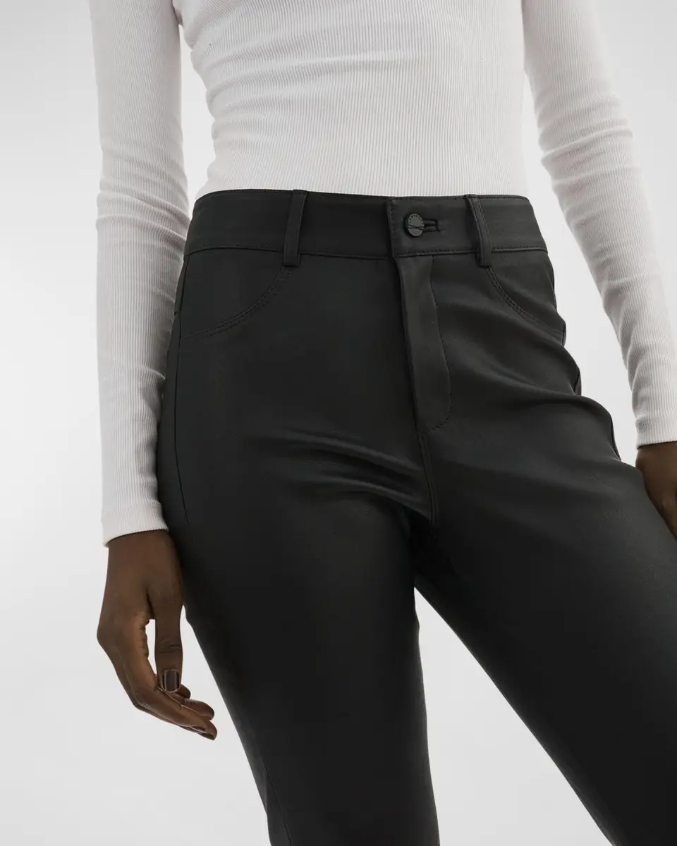 LAMARQUE Faris Leather Cropped Bootcut Pants | Thumbnail 5 LAMARQUE Faris Leather Cropped Bootcut Pants | Thumbnail 5