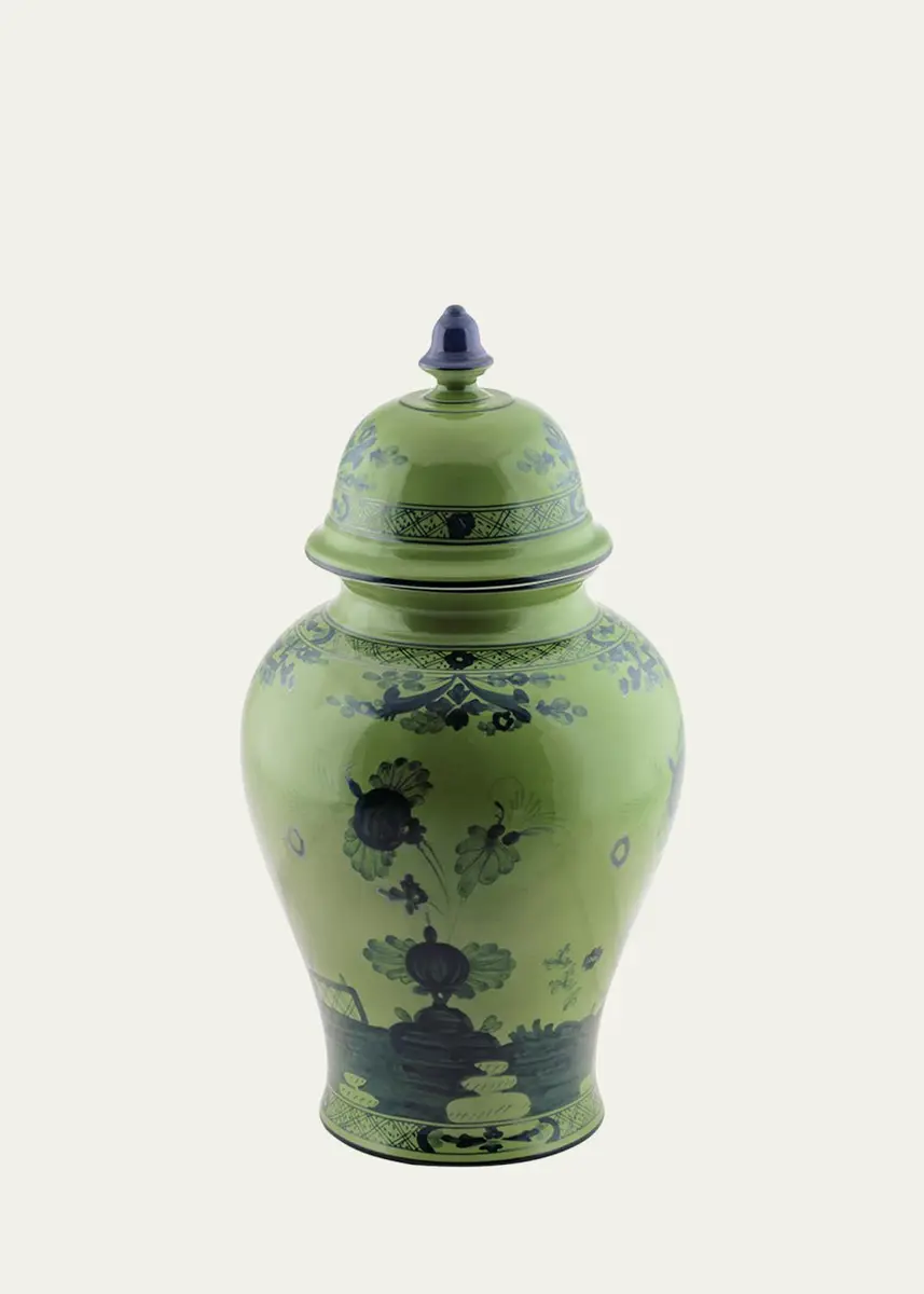 GINORI 1735 Oriente Italiano Potiche 15" Vase with Lid | Thumbnail 3 GINORI 1735 Oriente Italiano Potiche 15" Vase with Lid | Thumbnail 3