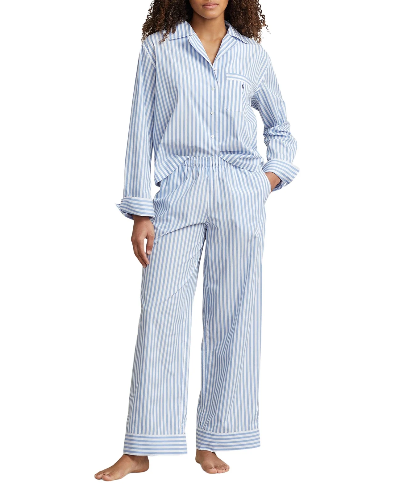 The Bailey Cotton Poplin Pajama Set