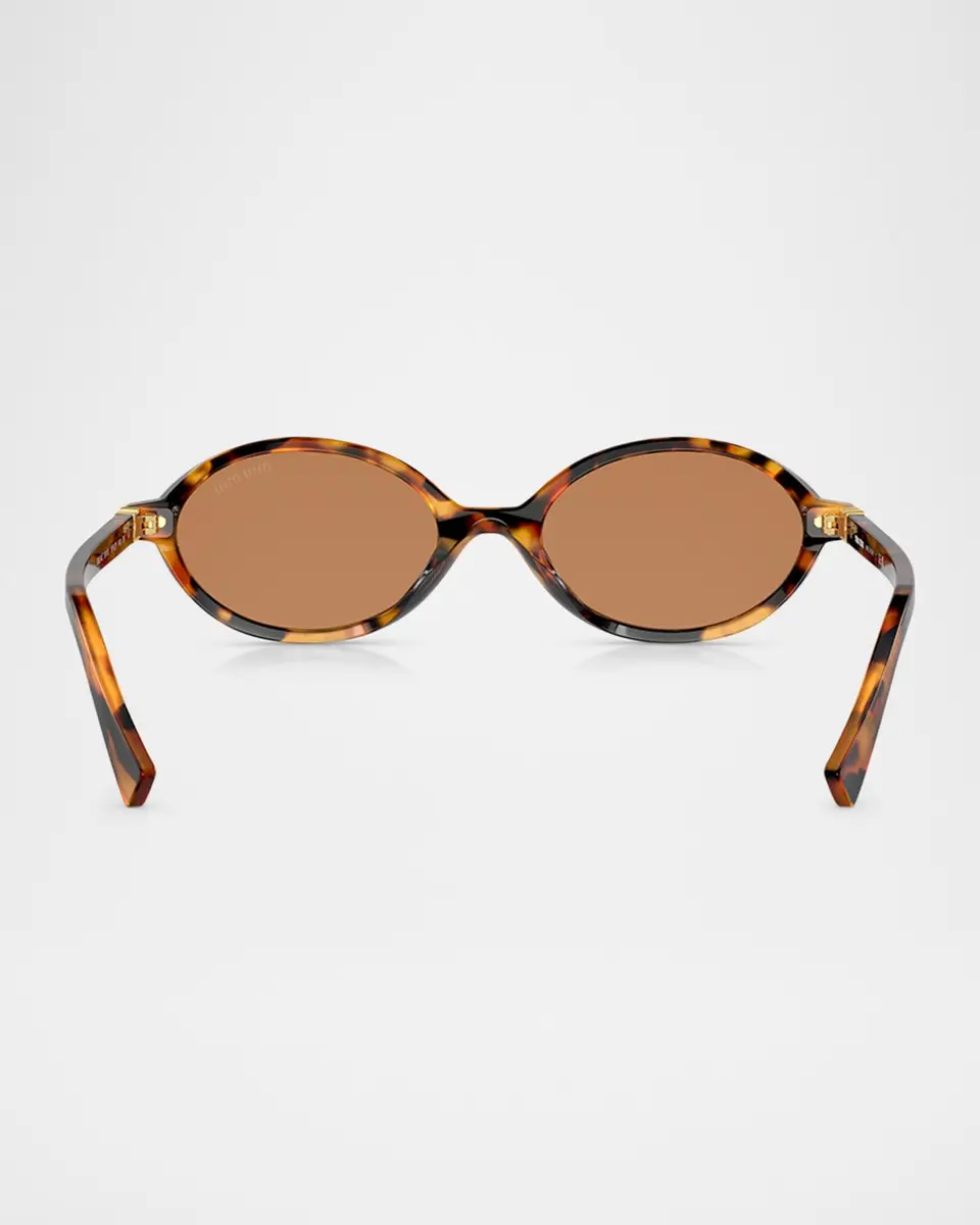 Miu Miu Acetate Oval Sunglasses | Thumbnail 4 Miu Miu Acetate Oval Sunglasses | Thumbnail 4