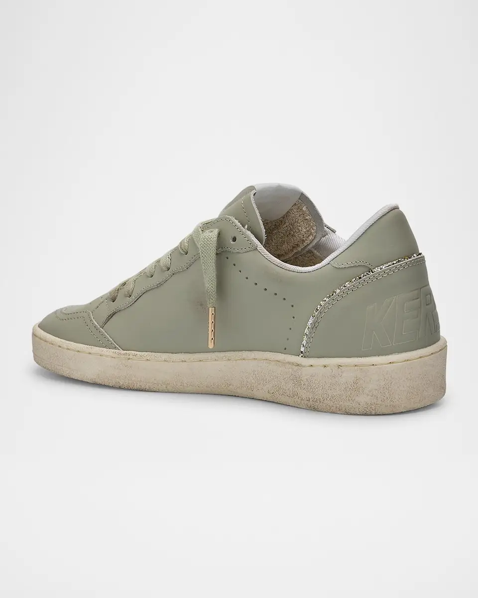 Golden Goose Ball Star Leather Glitter Low-Top Sneakers | Thumbnail 4 Golden Goose Ball Star Leather Glitter Low-Top Sneakers | Thumbnail 4