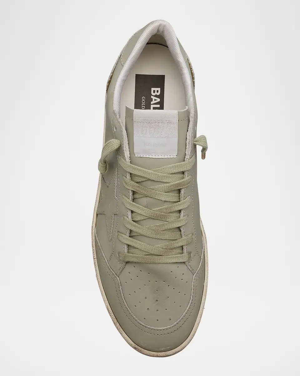 Golden Goose Ball Star Leather Glitter Low-Top Sneakers | Thumbnail 7 Golden Goose Ball Star Leather Glitter Low-Top Sneakers | Thumbnail 7