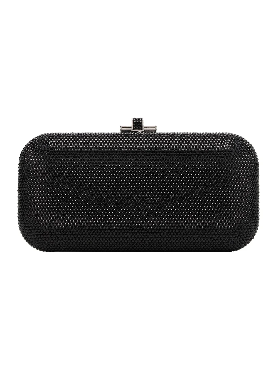 Judith Leiber Couture Long Slide Crystal Minaudiere