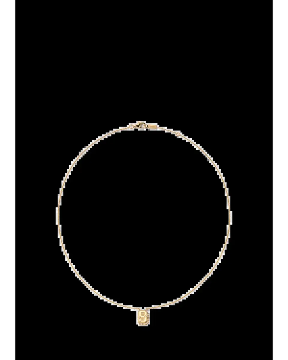 Boochier 18K Yellow Gold Diamond Mini Letter Necklace | Thumbnail 2 Boochier 18K Yellow Gold Diamond Mini Letter Necklace | Thumbnail 2