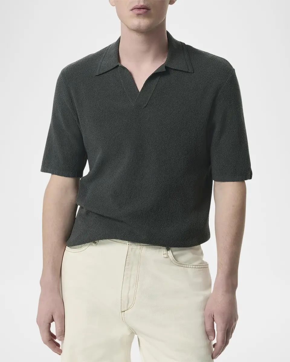 rag & bone Men's Zuma Toweling Polo Shirt | Thumbnail 4 rag & bone Men's Zuma Toweling Polo Shirt | Thumbnail 4