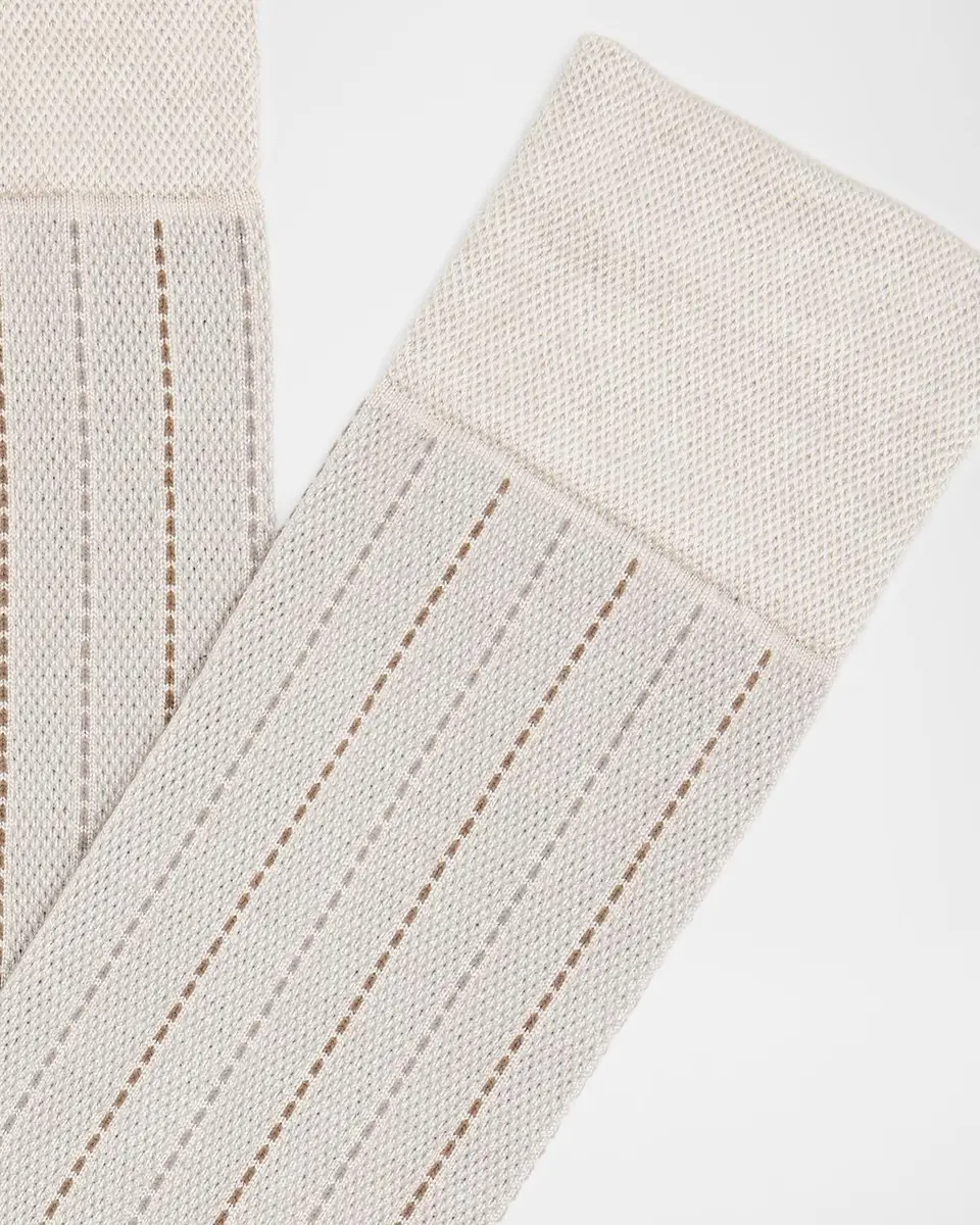 Marcoliani Men's Elegance Pique Crew Socks | Thumbnail 2 Marcoliani Men's Elegance Pique Crew Socks | Thumbnail 2
