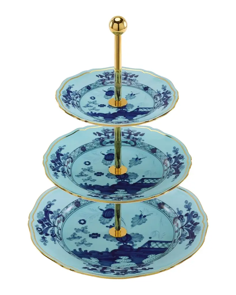 GINORI 1735 Oriente Italiano Iris 3-Tier Stand