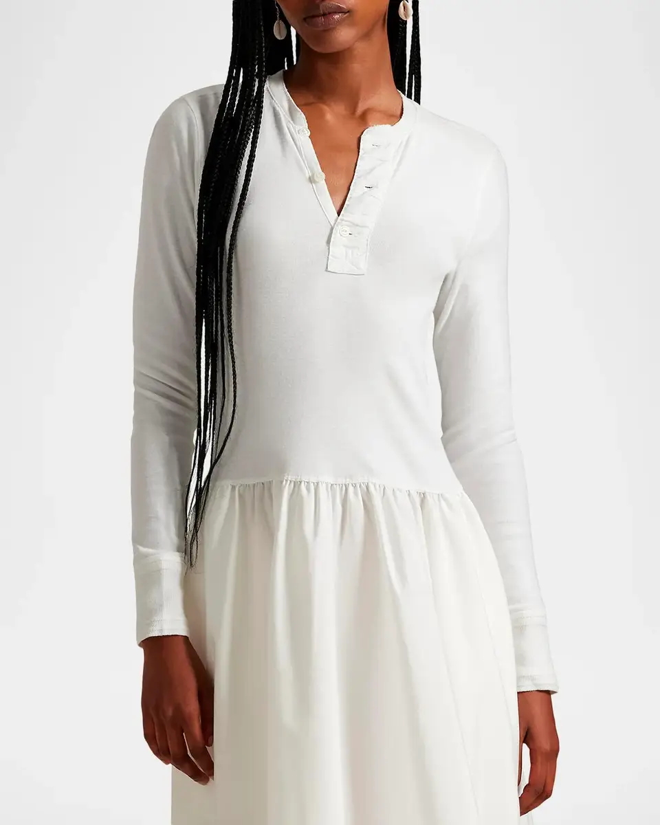 Polo Ralph Lauren Cotton Henley Midi Dress | Thumbnail 4 Polo Ralph Lauren Cotton Henley Midi Dress | Thumbnail 4
