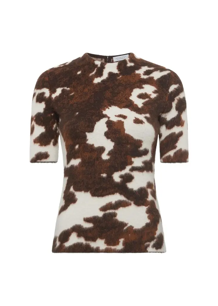 Gabriela Hearst Paige Cashmere Short-Sleeve Top | Image 1 Gabriela Hearst Paige Cashmere Short-Sleeve Top | Image 1