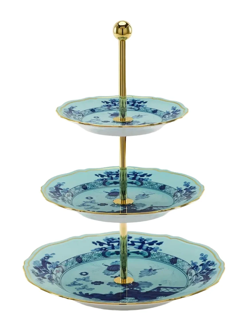 GINORI 1735 Oriente Italiano Iris 3-Tier Stand