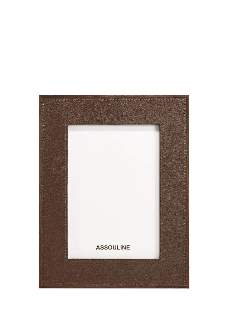 ASSOULINE Heritage Leather Frame, 5" x 7" | Image 1 ASSOULINE Heritage Leather Frame, 5" x 7" | Image 1