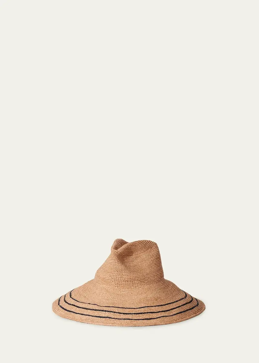 JANESSA LEONE Waverly Raffia Large Brim Hat | Thumbnail 2 JANESSA LEONE Waverly Raffia Large Brim Hat | Thumbnail 2